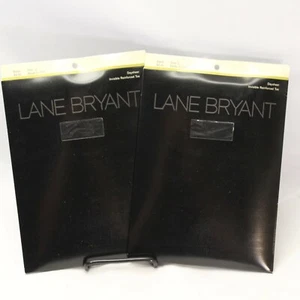 Lane Bryant Daysheer Pantyhose Black Size C 170-200 lbs 2 pair NEW - Bild 1 von 4
