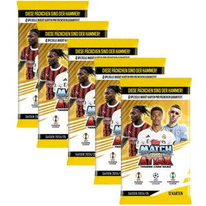 Match Attax Champions League 2024/25 - Karty kolekcjonerskie - 5 boosterów - Zdjęcie 1 z 4