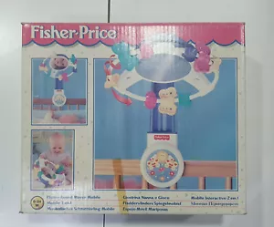 FISHER PRICE 1996 Flutter Round Mirror Mobile UNUSED in box see condition - Picture 1 of 7