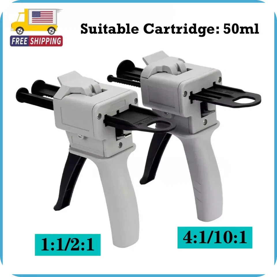 Dental Impression Materials Mixing Dispensing Dispenser Gun 2:1  4:1 50ml - Image 1 of 4