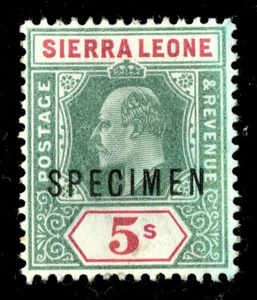 [mag712] SIERRA LEONE 1903 SG#84s MINT OG SPECIMEN - Picture 1 of 2