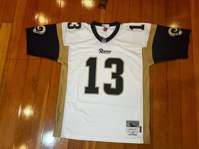 Kurt Warner Football Jersey St Louis Rams Mitchell & Ness Size Large NFL New - Image 1 of 4