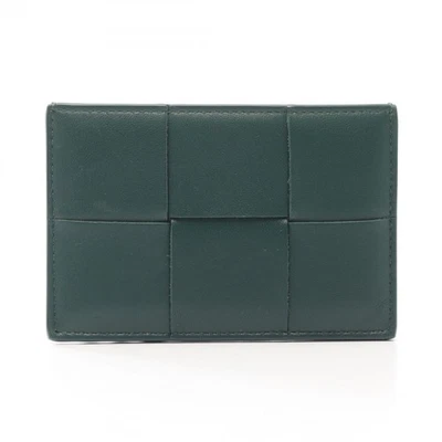 BOTTEGA VENETA Cassette Card Case holder leather Green Used unisex - Image 1 of 4