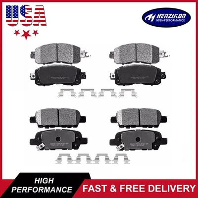 Front and Rear Ceramic Disc Brake Pad For 2013-2022 Nissan Altima 2014-2017 Leaf - Image 1 of 4