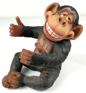 Skurriler betrunkener Affe Weinflasche Caddy Halter Harz 10" - Bild 1 von 8