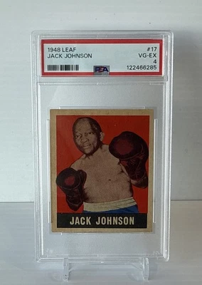 1948 Leaf #17 Jack Johnson PSA 4 VG-EX - Image 1 of 2