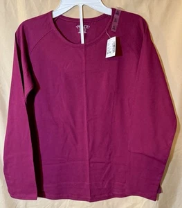 The Children’s Place Girls Size XL 14 Long Sleeve Shirt Burgundy NWT - Picture 1 of 2