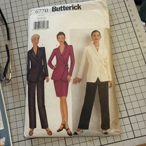BUTTERICK Sewing pattern B5715 Miss Skirt Wrap Jacket Pants Sizes 18 20 22 UNCUT - Picture 1 of 7