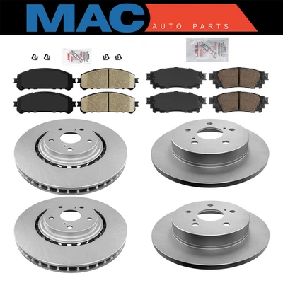 Ceramic Front & Rear Pad & Coated Rotors FOR 2015-2021 LEXUS NX200T NX300 NX300H - Изображение 1 из 4