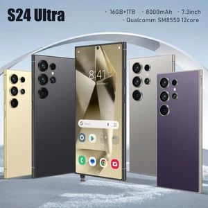 "Nuevo Smartphone S24 Ultra 5G 7.3"" Desbloqueado de fábrica 16GB +1TB Teléfonos celulares Android/ - Imagen 1 de 32