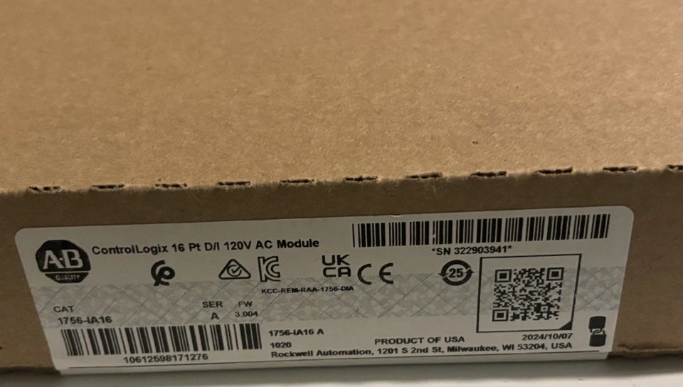 Módulo CA Allen Bradel 1756-IA16 ControlLogix 16 Pt D/ 120V - Imagem 1 de 3