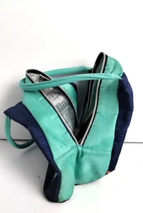 "Bolsa de almuerzo floral estampada ligeramente usada 10" x 9"" x 5""" - Imagen 1 de 5