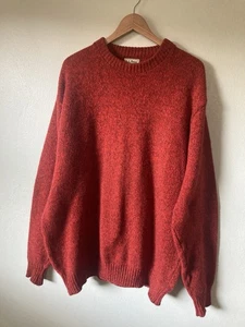 Vintage LL Bean Sweater Wool blend Knit Sweater 2XL Long Pullover USA Made EUC - Picture 1 of 7