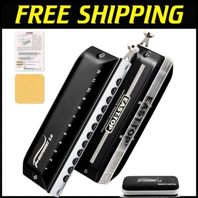 Portable FORERUNNER 2.0 C Key Chromatic Harmonica with 48 Tones - Stylish Gift - Image 1 of 4