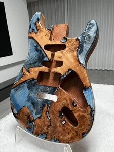 AAAAA 6strings mahogany electric guitar body Unfinished SSH Resin surface Gloss - Picture 1 of 12