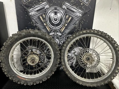 Juego de ruedas Honda CRF250X 2004 18/21 OEM ENDURO PLATEADO COMPLETO Foto 1 de 4