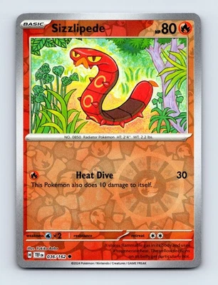 Sizzlipede Reverse Holo SV05: Temporal Forces 036/162 NM/LP - Image 1 of 2