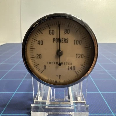 Vintage Powers Meat Thermometer Steel USA, Nice Condition,  8 Inches - Image 1 of 2