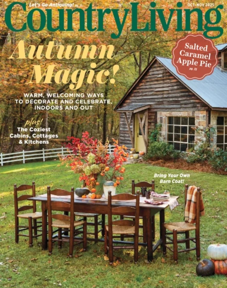 Country Living Magazine - September 2025 - October 2025 - Autumn Magic - NEW - Image 1 of 1