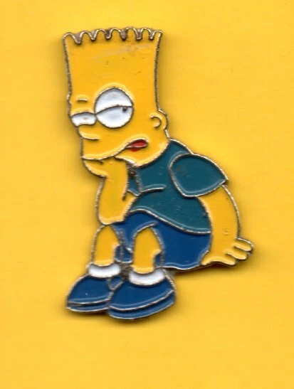 Pin's lapel pin pins Les Simpsons BART assis signé L.Y PARIS - Photo 1/1