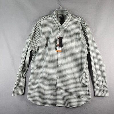 Camisa de vestir Banana Republic para hombre XXL verde a cuadros sin hierro calce ajustado de lujo suave Foto 1 de 4