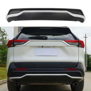 Tablero de alerón difusor de parachoques trasero plateado negro para Toyota RAV4 2019 2020-2022 - Imagen 1 de 10