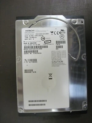 HUS103073FL3800 - Hitachi - 73 GB SCSI ULTRA 320/LVD/SE 10 K RPM Foto 1 de 3