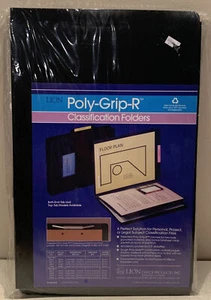 Poly-Grip-R Classification Folders Legal Size, 2 Dividers, 3 Pack (1998).  NEW - Picture 1 of 6