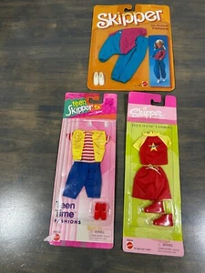 Lot 3 Vintage Mattel Barbie Skipper Doll Clothes Outfits New In Package 80s/90s - Picture 1 of 8