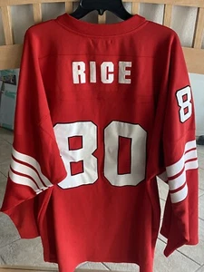 1994 Mitchell & Ness SF 49ers JERRY RICE #80 Throwback Jersey Men's Size 54 - Picture 1 of 3