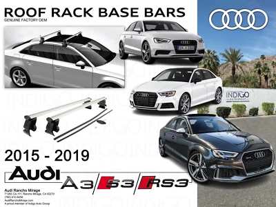 Audi A3/S3/RS3 (2015-2019) Factory OEM Roof Rack Base Carrier Bars - 8V5071126 - Image 1 of 3