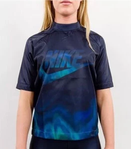 Womens Size XS  Nike Zip Up Short Sleeve Shirt  836214-451 NWT MSRP $70 - Picture 1 of 5