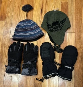 6 PIECE BOYS WINTER HAT & GLOVES & MITTEN SETS - Picture 1 of 5