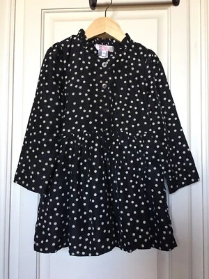 Vestido Sweet Charlotte - Crema y Negro. Preciosas niñas talla 4T *C-23 Foto 1 de 4