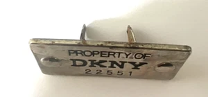 DKNY PROPERTY OF DKNY 22551 - VINTAGE PIN RARE GIFT BLACK/SILVER COLOR Used - Picture 1 of 9