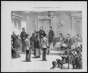 Impresión antigua de 1876 - Orden de investidura de Singapur San Miguel San Jorge (07) - Imagen 1 de 1