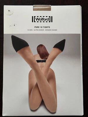 NEW Wolford 14497-4273 Women's US XL Pure 10 Tights Cosmetic Extra-Large - Image 1 of 4