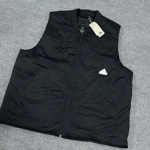 Adidas Weste Herren XL schwarz ultraleicht Puffer Full Zip Performance MLS Logo NEU - Bild 1 von 11