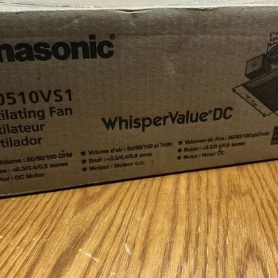 Panasonic FV-0510VS1 WhisperValue DC Pick-A-Flow 50-80-100 CFM - Image 1 of 4