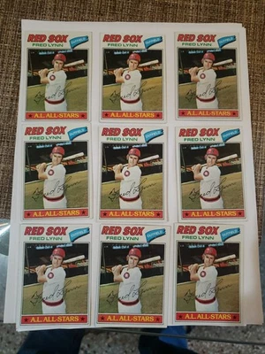 Lote de 100 tarjetas 1977-1980 Red Sox Fred Lynn HOF ALL STAR Foto 1 de 4