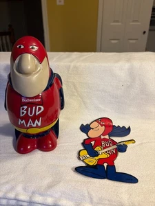 Vintage Budweiser Bud Man Ceramic Stein by Ceramarte Brazil – Rare Beer Mug with - Picture 1 of 3