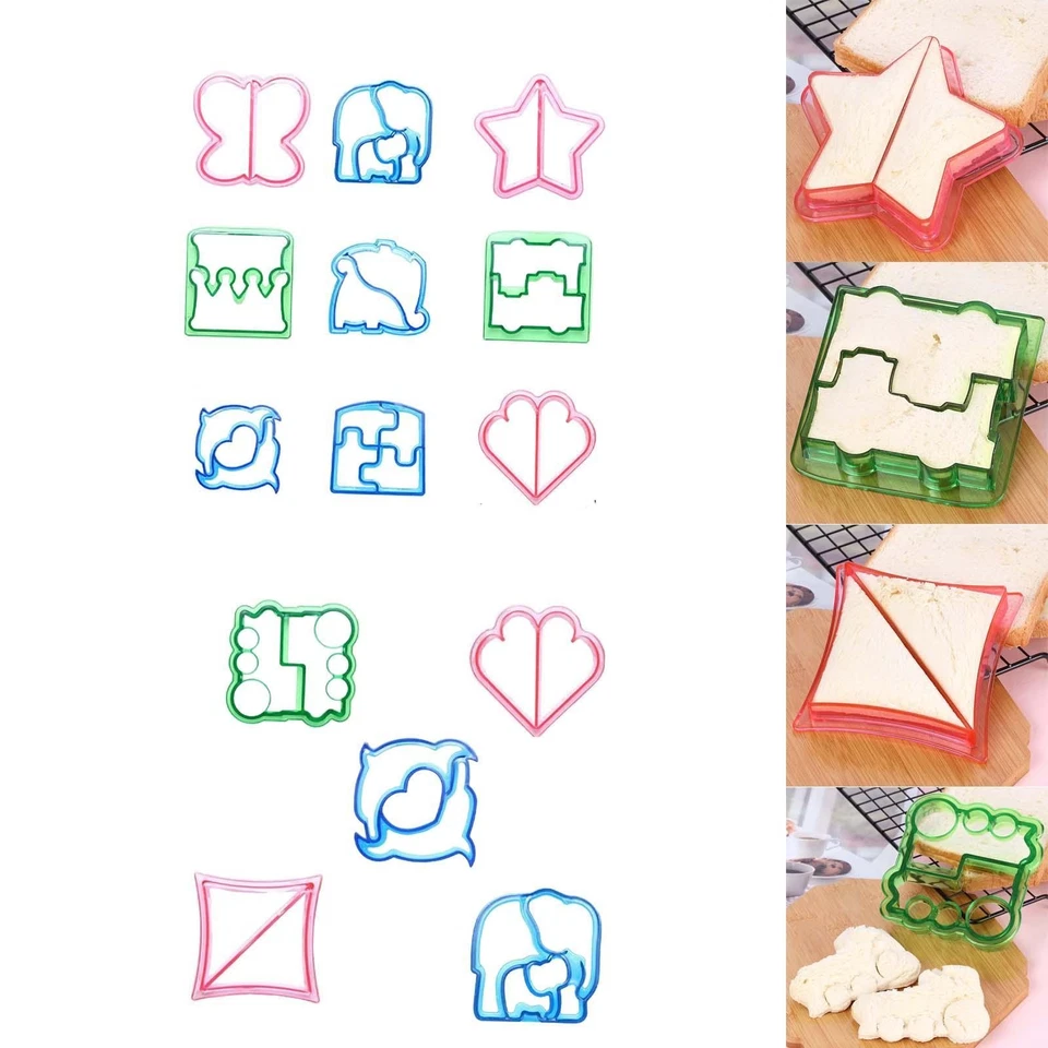 Colorful Sandwich Cutter Bread Crust Cutter Vegetables Fruits  Cutter Cookie - Bild 1 von 1