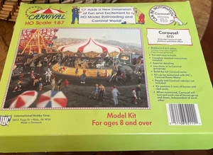 Carnival Series Carousel 5111 Model Kit HO Scale 1:87 Intl Hobby Open Box - Bild 1 von 4