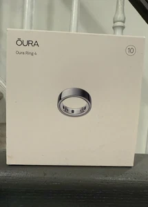 Oura Ring 4- Silver - Size 10 - Smart Ring - Unique Sizing. - Picture 1 of 4