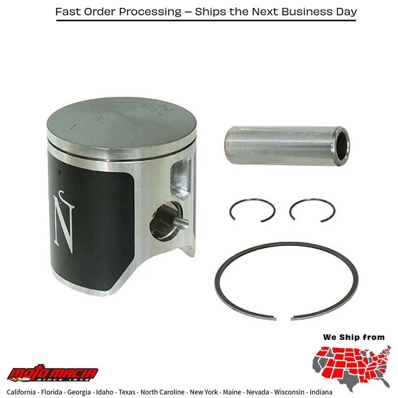 PISTON KIT SCEM COMPOSITE CYL 55.5/+1.50 11:1  Suzuki RM125 1989-2000 — 第 1/1 张图片