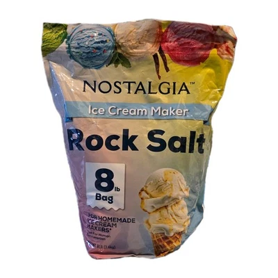 Bolsa de 8 libras para hacer helados Nostalgia de sal de roca Foto 1 de 3