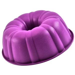  Molde redondo de silicona de 10 pulgadas molde para hacer pasteles de calabaza moldes para hornear hágalo usted mismo - Imagen 1 de 11