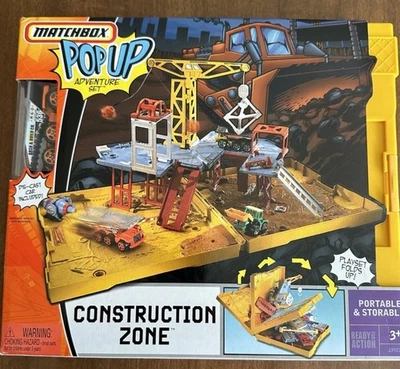 Matchbox Pop Up Adventure Set Construction Zone, 2005, New - Image 1 of 4
