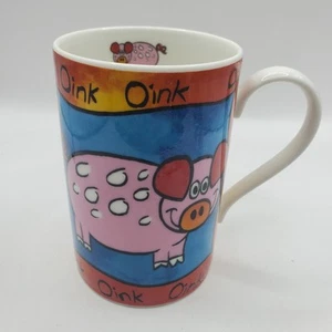 Whittard Of Chelsea Dunoon Mug Oink Pig Funny Farm by Jane Brookshaw Scotland - Picture 1 of 11