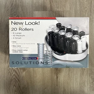 Remington Solutions 20 Hair Hot Rollers Set w/ Clips H-1080i Ionic Conditioning - Picture 1 of 7